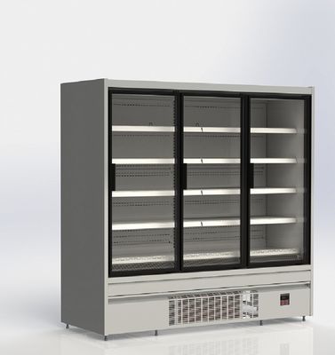 सुपरमार्केट R290 अपराइट ग्लास डोर कूलर 2/3/4 डोर 220V/50HZ